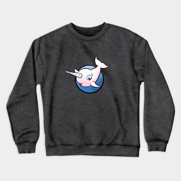 Cute Narwhal - The Unicorn of the Sea Crewneck Sweatshirt by sparklellama